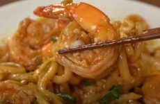 Stir-Fried Udon with Shrimp