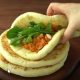 Fluffy Cheese Flatbreads with Chicken Tikka Masala