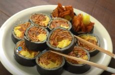 Spicy Fish Cake Kimbap