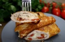 Mozzarella and Tomato Stuffed Chicken Breast