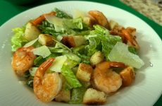 Caesar Salad with Shrimp