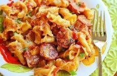 Fiery Pasta Delight with Spicy Sausages